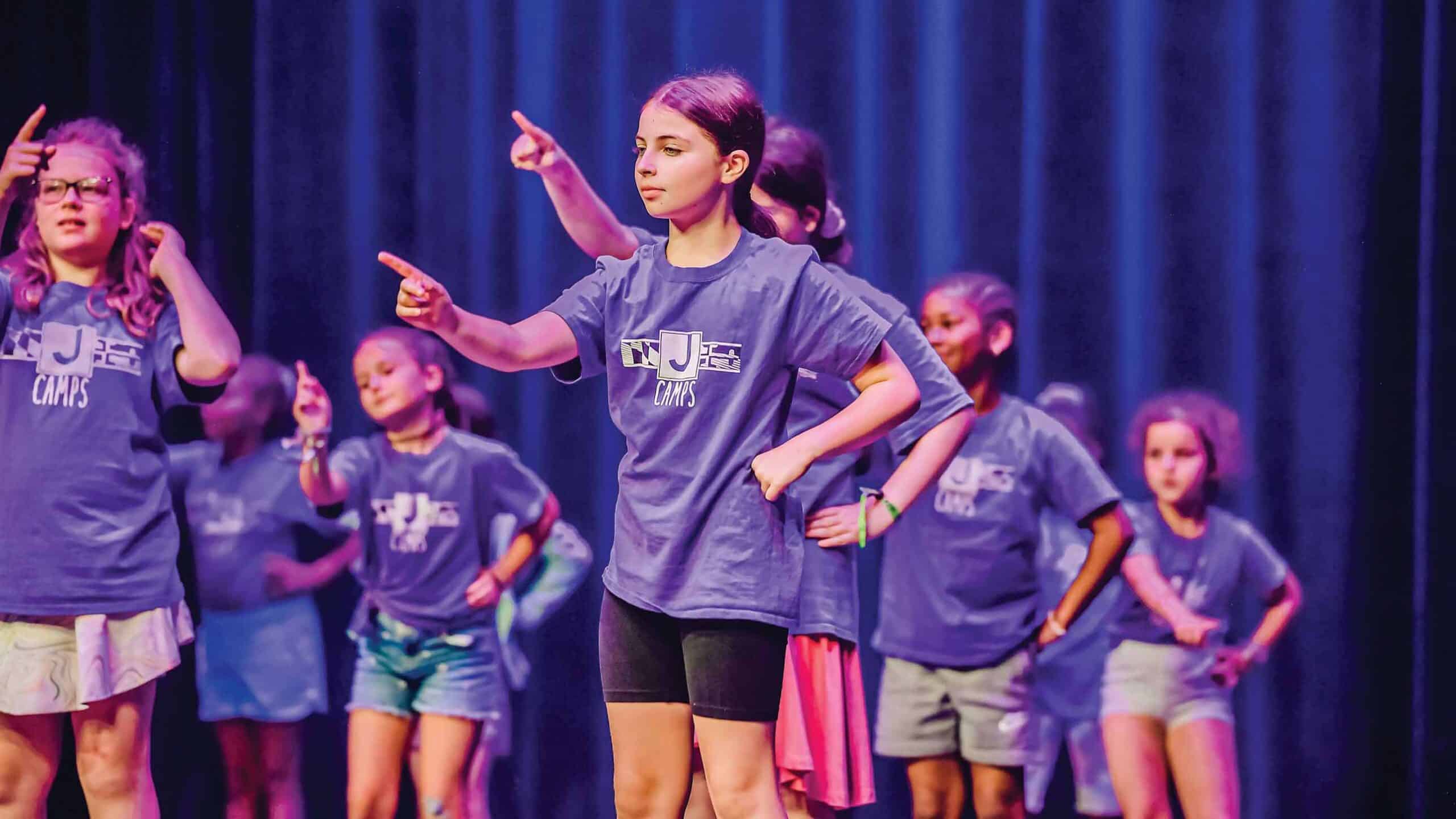 Girl performing on stage